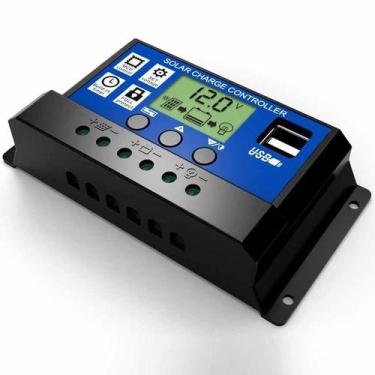 Imagem de Controlador De Carga 30A 12V/24V Regulador Sistema Solar Lp - Knup