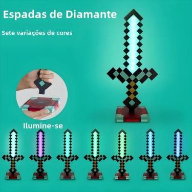 Imagem de Lâmpada Noturna De Espada Que Muda De Cor, Estatueta De Fantasia, Jogo