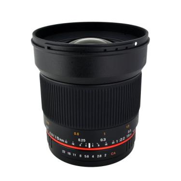 Imagem de Rokinon 16M-FX 16 mm f/2.0 Lente grande angular fixa asférica para Fuji X