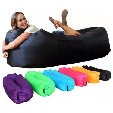 Imagem de Saco De Dormir Inflável Preguiçoso - Puff - Sofá - Camping