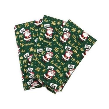 Imagem de Kit 12 Guardanapo Tecido Tricoline Algodão Para Natal 40x40 - Marphi C
