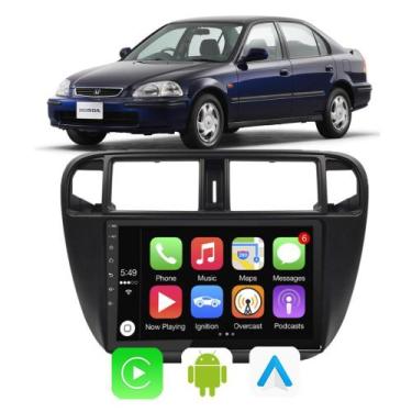 Imagem de Kit Multimidia Honda Civic 1998 1999 2000 9" CarPlay Android Auto Tv O