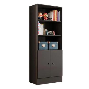Imagem de Armário Gamer Multiuso Estante Livreiro 4115 - QMovi, Preto