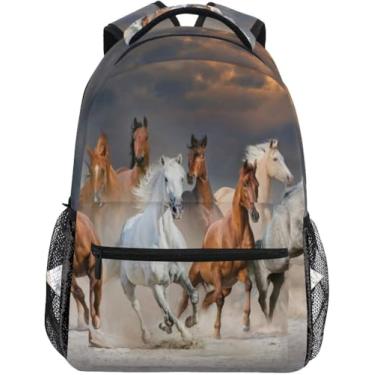 Imagem de Mochila Branca Para Estudantes Da Escola Para Viagem Adolescentes Meninos