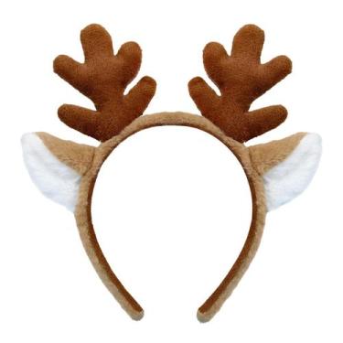 Imagem de Traje de Natal e Halloween com bandana Beviliu Reindeer Antlers