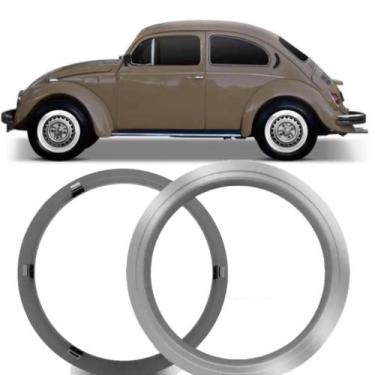 Imagem de Kit 4 Sobre Aro 15 Cromado Universal Para Rodas - NK