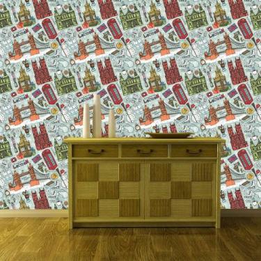 Imagem de Papel de Parede Adesivo - Londres - 061ppd - Allodi