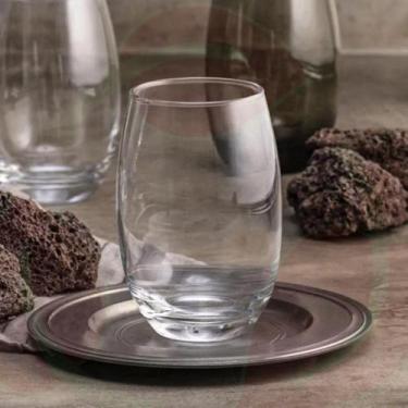 Imagem de Copo Vidro California 450ml Redondo Transparente Agua 12Un - PRATICASA