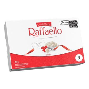 Imagem de Bombom Wafer Caixa 90g 9 Unidades Raffaello
