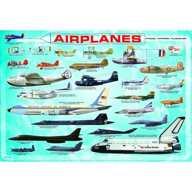 Imagem de Quebra-cabeça EuroGraphics Airplanes 100 peças