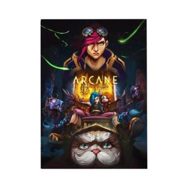 Imagem de Pôster Principal De Jinx Arcane HD À Prova d'Água Decoração De Parede 