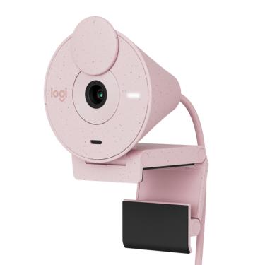 Imagem de Webcam Full Hd Logitech Brio 300 Rosa