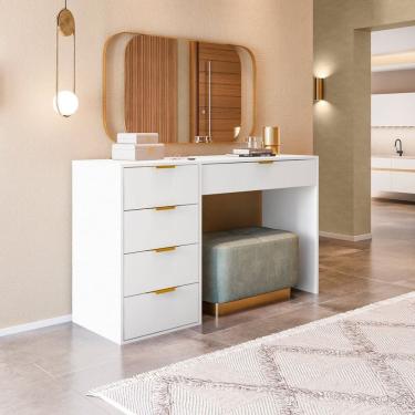 Imagem de Aparador com 5 Gavetas e Porta Objetos Vita Yescasa Branco