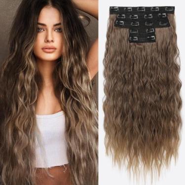Imagem de Extensões de cabelo REECHO HE002 Ash Blonde 60 cm de comprimento 240 g