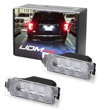 Imagem de iJDMTOY Kit de luz de placa de licença de LED 3W compatível com Ford 2007-14 Edge, Escape 2008-12 e Mercury Mariner 2008-11, alimentado por 3 peças Osram Xenon White LED