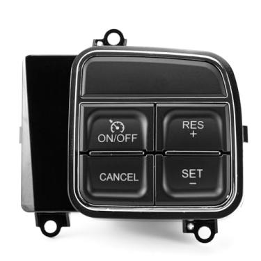 Imagem de Interruptor de controle de cruzeiro de volante para Ram 1500 2500 3500 4500 5500/11-20 Dodge Grand Caravan Journey/12-16 Chrysle Town Country 300 Dodge Charger Durango, 56046252AC-56046252AC