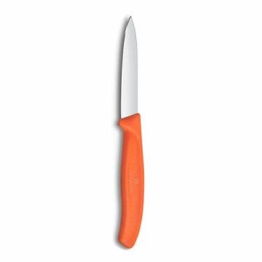 Imagem de Victorinox Faca de descascar Swiss Classic com borda reta de 7,6 cm - Laranja