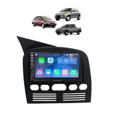 Imagem de Kit Multimídia Palio Siena Strada 96 / 03 7 Pol CarPlay AndroidAuto - 