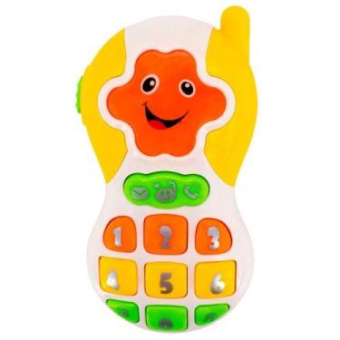 Imagem de Telefone Musical Branco e Amarelo - BBR Toys