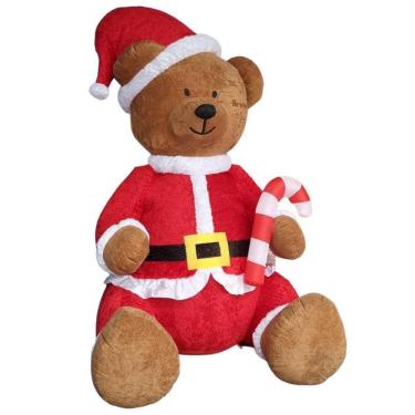 Imagem de Urso De Pelucia Natal Inflavel Gigante 1,7X2,74M Bivolt