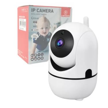Imagem de Camera IP WiFi Giratória 1080p Estilo Babá Eletrônica Com Visão Noturna Alerta De Movimento Microfone Infravermelho Sem Fio Câmera Panorâmica Detecção de Movimento Premium