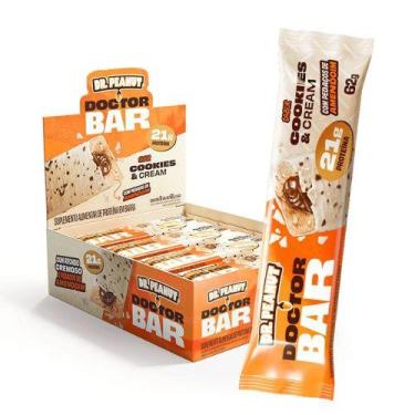 Imagem de Barra de Proteína Doctor Bar (Caixa c/8un de 62g) Dr. Peanut, Cookies 