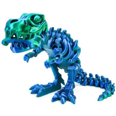 Imagem de Esqueleto de dinossauro T-Rex impresso em 3D da Fidget Toy WQXWNFBA
