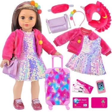 Imagem de Roupas e acessórios para bonecas K.T. Fancy 18 polegadas American