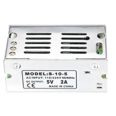 Imagem de Mini Fonte de Alimentação 10W 5V 2A S-10-5 para Projetos de Robótica -