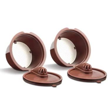 Imagem de 2 Capsula Reutilizavel Cafeteira Dolce Gusto Versão Crema