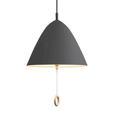 Imagem de CHENKUI Lustres Macaron em forma de guarda-chuva abajur 2 - luz, metal industrial pendente cordão ajustável cores modernas decoração luminárias de teto para ilha de cozinha, quarto, sala de jantar