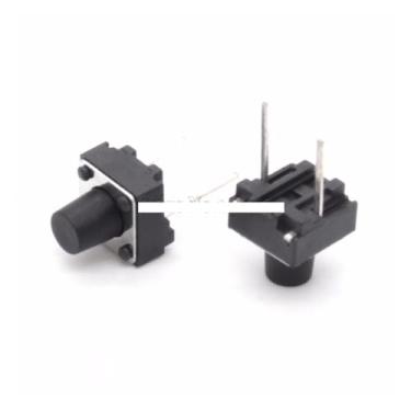Imagem de Interruptor tátil de 1000 peças, tato momentâneo, 6 x 6 x 7 mm, 6 x 7 mm, pino médio, 2 pinos. WWECCQIJ