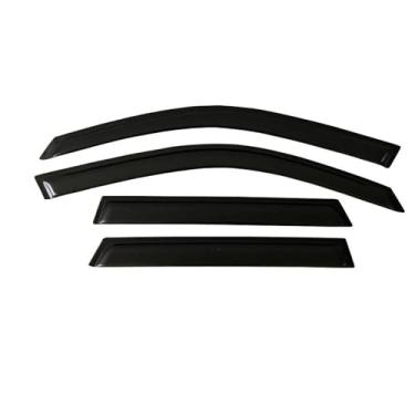 Imagem de GRJQRKHZ Defletor de janela lateral do carro para A&UDI Q3 F3 2019-2023 Weathershied viseira de porta vento sol proteção chuva janela lateral defletores de vento