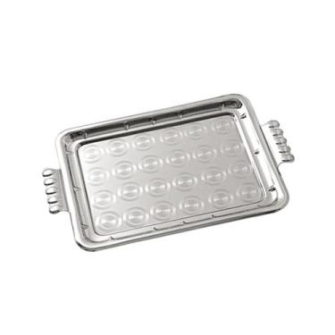 Imagem de Bandeja Café Cha Grande com Alças em Aço Inox Pantheon - Pantheon Inox