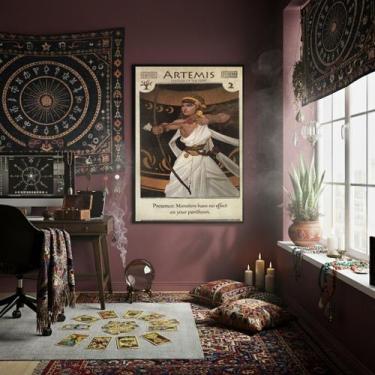 Imagem de Quadro Decorativo Mitologia Egípcia Artemis - 70x50cm - Quadros On-lin