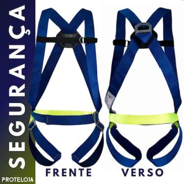 Imagem de Cinto 1 Ponto De Segurança Epi Tipo Paraquedista Trabalho em Altura - 