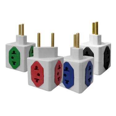 Imagem de Benjamin Adaptador Tomada 10 Amperes Cubo 4 Entradas Bi Volt
