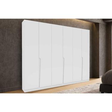 Imagem de Guarda Roupa 6 Portas E 4 Gavetas Porto Branco - Politorno
