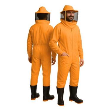 Imagem de Macacão Apicultor Roupa Antiferroada Amarelo Roupa De Proteção - Celi,