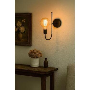 Imagem de Luminária de Parede Arandela Slim E27 Escritório Abajur de Cabeceira Q