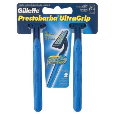 Imagem de Aparelho Prestobarba Gillete Ultra Grip Masculino Com 2 Unidades - GIL