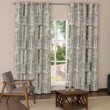 Imagem de Cortina de Janela 2,00x1,70 m  Estampa Jornal Delicadas - Maria Flor E