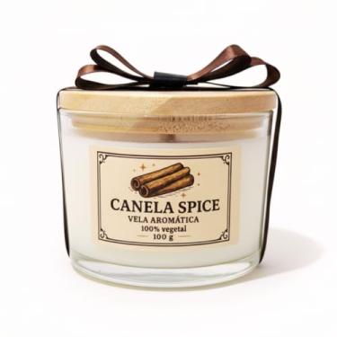 Imagem de Vela Perfumada de Canela Artesanal Natural, Sustentável e Decorativa, Ideal para Relaxar, Meditar ou Presentear