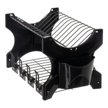 Imagem de Escorredor De Louça Cozinha Prato Copo Duplo Porta Talheres