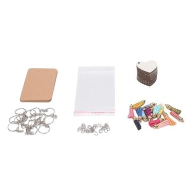 Imagem de Phefop 105 Peças Em Branco para Chaveiro de Sublimação, Chaveiros de Transferência de Calor de Dupla Face de MDF para Presentes Personalizados DIY, Suprimentos de Fáceis de Usar para Eventos e Festas (Formato de coração)