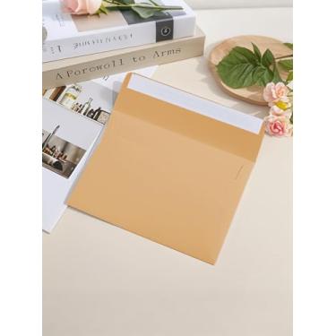Imagem de Pacote com 15 envelopes Kraft 14 x 19 cm, envelopes para cartões marrons