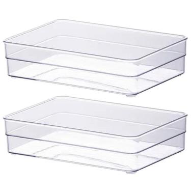 Imagem de Kit 2 Organizador Modular 22X15Cm Paramount Gavetas Talheres