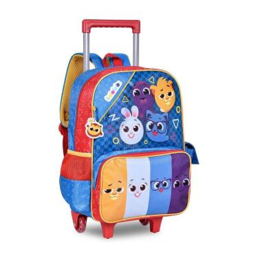 Imagem de MOCHILA RODINHAS BOLOFOFOS INFANTIL ESCOLAR PASSEIO MENINOS-Masculino