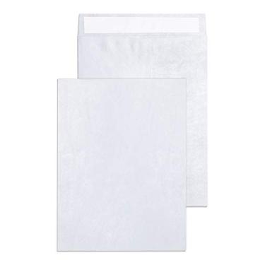 Imagem de Envelopes EnDoc Tyvek – Carteira de envio profissional resistente com estrutura Tyvek Dupont resistente a rasgos e fecho de vedação fácil – Branco – Pacote de 20 – {Dimensões}, 10x13