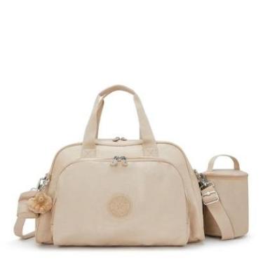 Imagem de Bolsa Kipling Camama Sparkled Beige-Feminino